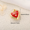 Wholesale Copper Love Christmas Elk Pendant Necklace With Heart Shape Geometric Letters Zirconia Design