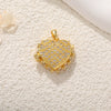 Wholesale Copper Love Christmas Elk Pendant Necklace With Heart Shape Geometric Letters Zirconia Design