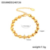 Wholesale Copper Love Hollow Bracelet 18K Gold Plated Electroplating
