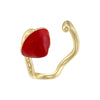 Wholesale Copper Lovely Oil Dripping Heart Shape Ring