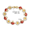 Wholesale Copper Lovely Style Oil Drop Flower Animal Zodiac Stitching Women's Bracelet