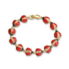 Wholesale Copper Lovely Style Oil Drop Flower Animal Zodiac Stitching Women's Bracelet