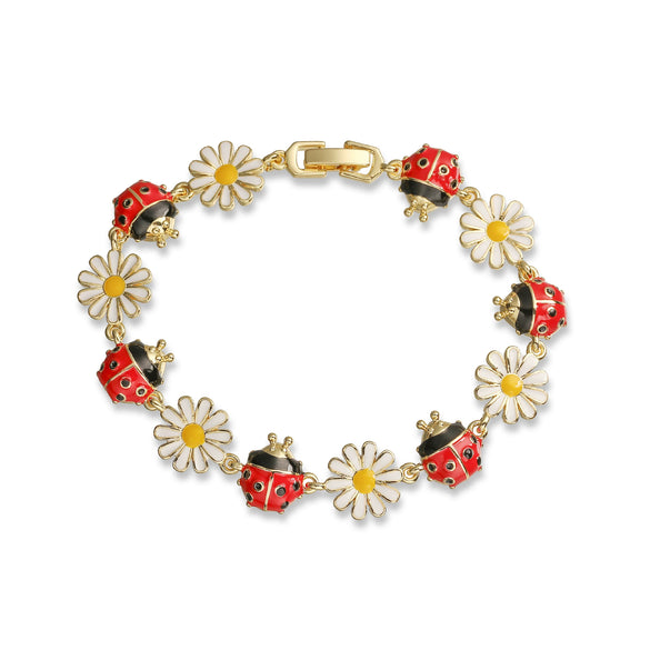Wholesale Copper Lovely Style Oil Drop Flower Animal Zodiac Stitching Women's Bracelet