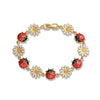 Wholesale Copper Lovely Style Oil Drop Flower Animal Zodiac Stitching Women's Bracelet