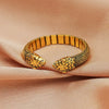 Wholesale Copper Micro Inlaid Zircon Winding Snake Ring Animal Style Electroplated For Women