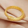 Wholesale Copper Micro Inlaid Zircon Winding Snake Ring Animal Style Electroplated For Women