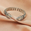Wholesale Copper Micro Inlaid Zircon Winding Snake Ring Animal Style Electroplated For Women