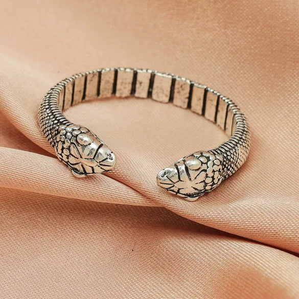 Wholesale Copper Micro Inlaid Zircon Winding Snake Ring Animal Style Electroplated For Women