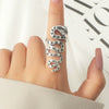 Wholesale Copper Micro Inlaid Zircon Winding Snake Ring Animal Style Electroplated For Women