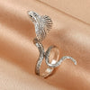 Wholesale Copper Micro Inlaid Zircon Winding Snake Ring Animal Style Electroplated For Women