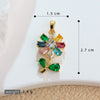 Wholesale Copper Microinlaid Flower Necklace With Zircon And Oil Painting Pendant For Women Electroplated Fashionable And Versatile Clavicle Chain Jewelry