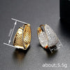 Wholesale Copper Microinlaid Geometric Triangular Earrings Set With Zirconia For Women