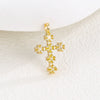 Wholesale Copper Microinlaid Zircon Cross Necklace Women's Retro Light Luxury Highend Clavicle Chain Elegant Allmatch Accessories