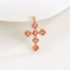 Wholesale Copper Microinlaid Zircon Cross Necklace Women's Retro Light Luxury Highend Clavicle Chain Elegant Allmatch Accessories