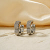 Wholesale Copper Microinlaid Zircon Geometric Earrings For Women