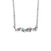 Wholesale Copper Microinlaid Zircon Geometric Style Women's Clavicle Chain Necklace With Electroplating O Word Chain