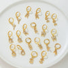 Wholesale Copper Microinlaid Zircon Letter Earring For Women