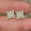 Wholesale Copper Microinlaid Zircon Rhombus Geometric Earrings For Women