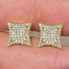 Wholesale Copper Microinlaid Zircon Rhombus Geometric Earrings For Women