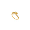 Wholesale Copper Microinlaid Zircon Snakeshaped Open Women's Ring With Electroplating