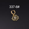 Wholesale Copper Microinlay Irregular Animals Zodiac Ear Buckle Piercing Earrings Jewelry