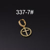 Wholesale Copper Microinlay Irregular Animals Zodiac Ear Buckle Piercing Earrings Jewelry
