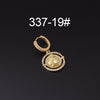 Wholesale Copper Microinlay Irregular Animals Zodiac Ear Buckle Piercing Earrings Jewelry