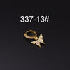 Wholesale Copper Microinlay Irregular Animals Zodiac Ear Buckle Piercing Earrings Jewelry