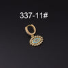 Wholesale Copper Microinlay Irregular Animals Zodiac Ear Buckle Piercing Earrings Jewelry