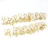 Wholesale Copper Microinlay Irregular Animals Zodiac Ear Buckle Piercing Earrings Jewelry