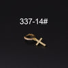 Wholesale Copper Microinlay Irregular Animals Zodiac Ear Buckle Piercing Earrings Jewelry