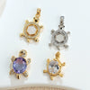 Wholesale Copper Micropaved Animal Zodiac Marine Life Turtle Starfish Necklace Pendant Cartoon Style