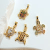 Wholesale Copper Micropaved Animal Zodiac Marine Life Turtle Starfish Necklace Pendant Cartoon Style