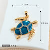 Wholesale Copper Micropaved Animal Zodiac Marine Life Turtle Starfish Necklace Pendant Cartoon Style