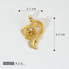 Wholesale Copper Micropaved Flower Pendant Women's Necklace