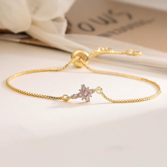 Wholesale Copper Micropaved Geometric Cross Bracelet For Women