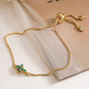 Wholesale Copper Micropaved Geometric Cross Bracelet For Women