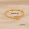 Wholesale Copper Micropaved Zircon Inlaid With Gold Bracelet Luxury Highend Jewelry