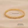 Wholesale Copper Micropaved Zircon Inlaid With Gold Bracelet Luxury Highend Jewelry
