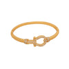 Wholesale Copper Micropaved Zircon Inlaid With Gold Bracelet Luxury Highend Jewelry
