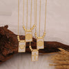 Wholesale Copper Microplated 18K Imitation Shell Cross Virgin Pendant Necklace Jewelry