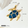 Wholesale Copper Minimalist Animal Zodiac Micropaved Marine Turtle Starfish Necklace Pendant