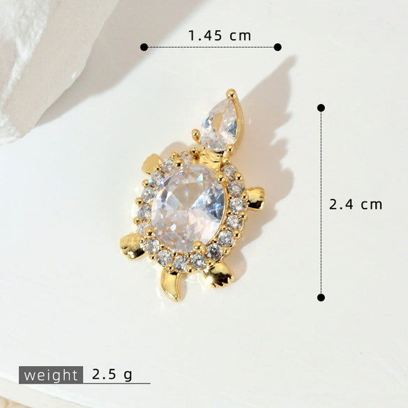 Wholesale Copper Minimalist Animal Zodiac Micropaved Marine Turtle Starfish Necklace Pendant