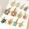 Wholesale Copper Minimalist Animal Zodiac Micropaved Marine Turtle Starfish Necklace Pendant