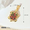 Wholesale Copper Minimalist Animal Zodiac Micropaved Marine Turtle Starfish Necklace Pendant