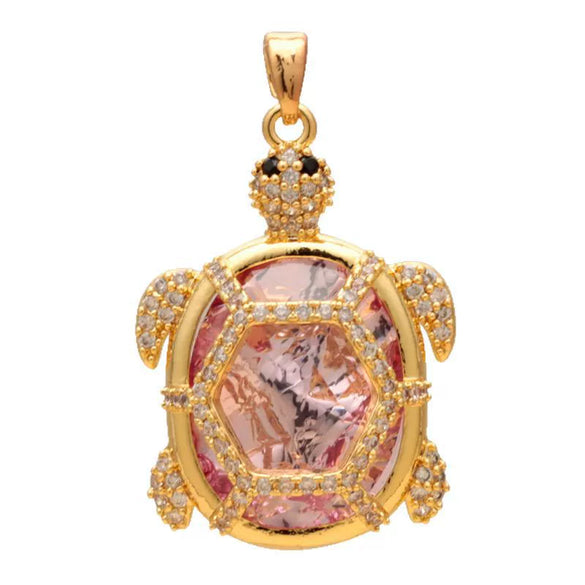 Wholesale Copper Minimalist Animal Zodiac Micropaved Marine Turtle Starfish Necklace Pendant