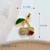 Wholesale Copper Minimalist Fruitshape Accessories Single Pendant Necklace Sweater Chain Pendant Earrings Bracelet With Electroplating