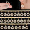 Wholesale Copper Minimalist Letter Zircon Earrings
