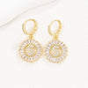 Wholesale Copper Minimalist Letter Zircon Earrings