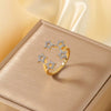 Wholesale Copper Minimalist Star Shape Electroplated Ring